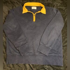 Old Navy Men's Navy and Yellow Sweateshirt